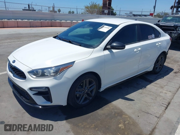 2021 Kia Forte GT-Line with VIN 3KPF34AD8ME284470, listed as a IAAI auction lot 42325550 with 40,600 mi miles and . Bid and sale history available at DreamBid. Image 18.