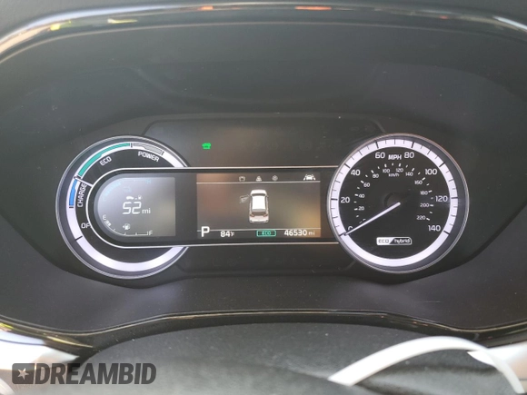 2022 Kia Niro LXS SE with VIN KNDCB3LC5N5512667, listed as a Copart auction lot 74836124 with 46,530 mi miles and Salvage Title. Bid and sale history available at carsss.com. Image 9.
