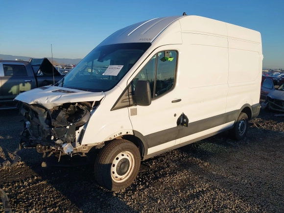 2023 Ford Transit Cargo Van with VIN 1FTBR1X89PKA25302, listed as a IAAI auction lot 41025184 with 74,960 mi miles. Bid and sale history available at carsss.com. Image 17.