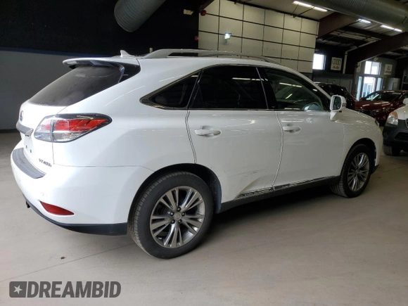 2013 Lexus RX 450h with VIN JTJBC1BA1D2059741, listed as a Copart auction lot 62861135 with 179,013 mi miles and Clean title. Bid and sale history available at DreamBid. Image 3.