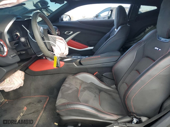 2022 Chevrolet Camaro ZL1 with VIN 1G1FK1R67N0105667, listed as a Copart auction lot 44004045 with 0 mi miles and Salvage Title. Bid and sale history available at carsss.com. Image 7.