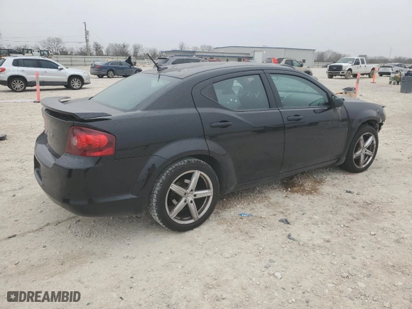 2014 Dodge Avenger SE with VIN 1C3CDZAB1EN190203, listed as a Copart auction lot 44684075 with 184,973 mi miles and Salvage Title. Bid and sale history available at carsss.com. Image 3.