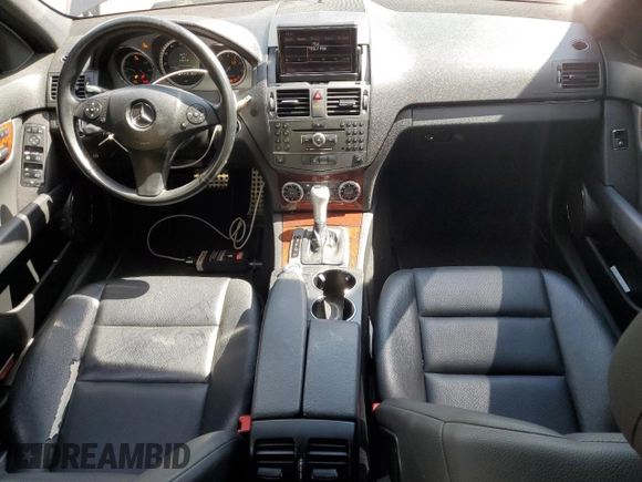 2011 Mercedes-Benz C 300 Sport with VIN WDDGF8BB9BR165933, listed as a Copart auction lot 55478725 with 135,734 mi miles and Salvage title. Bid and sale history available at DreamBid. Image 8.