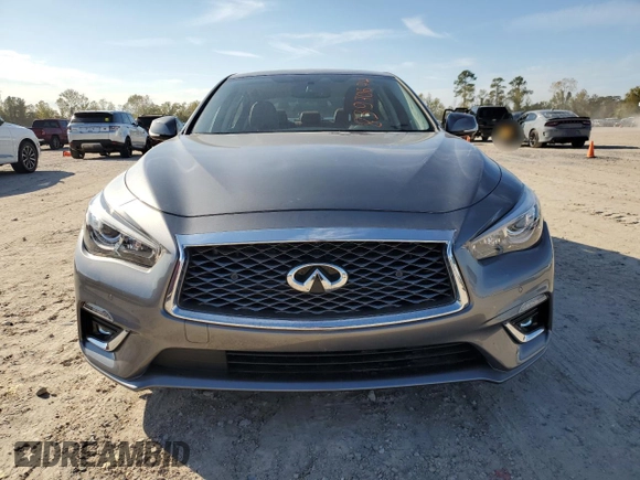 2024 Infiniti Q50 Luxe with VIN JN1EV7BP9RM600258, listed as a Copart auction lot 83970674 with Not provided miles and Salvage title. Bid and sale history available at DreamBid. Image 5.