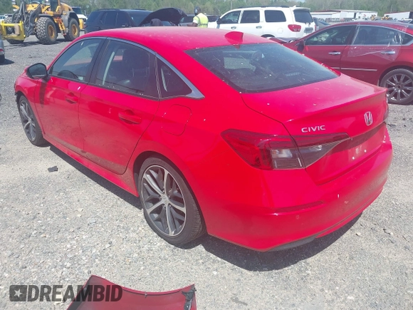 2024 Honda Civic Touring with VIN 2HGFE1F97RH302435, listed as a IAAI auction lot 42155203 with 23,494 mi miles and . Bid and sale history available at DreamBid. Image 3.
