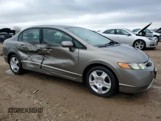 2006 Honda Civic LX z VIN 1HGFA16586L132710, wystawiony jako Copart lot #55261865 z przebiegiem 143 679 mil mil oraz Szkoda całkowita • Salvage title. Historia ofert i sprzedaży dostępna na DreamBid. Obrazek 4.