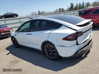 2022 Tesla Model X with VIN 7SAXCBE50NF331632, listed as a Copart auction lot 48062053 with 0 mi miles. Bid and sale history available at carsss.com. Image 2.