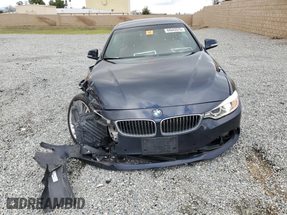 2015 BMW 4 Series 428i with VIN WBA3V7C51F5A24110, listed as a Copart auction lot 44643575 with 77,423 mi miles and Salvage Title. Bid and sale history available at carsss.com. Image 5.