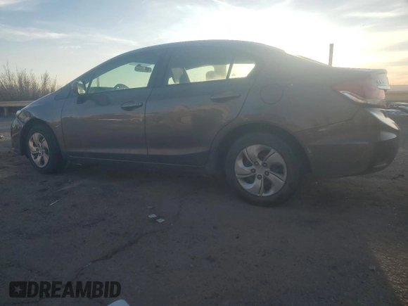 2014 Honda Civic Sedan LX with VIN 19XFB2F51EE010991, listed as a Copart auction lot 49179625 with 28,056 mi miles and Salvage Title. Bid and sale history available at carsss.com. Image 2.