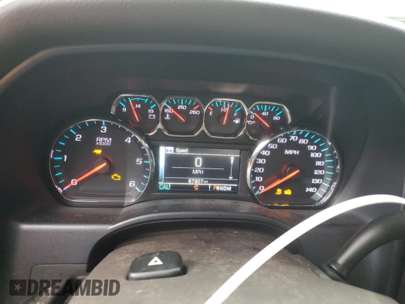 2015 Chevrolet Silverado 1500 LT with VIN 3GCUKREC3FG185054, listed as a Copart auction lot 45093615 with 87,907 mi miles and Salvage Title. Bid and sale history available at DreamBid. Image 9.