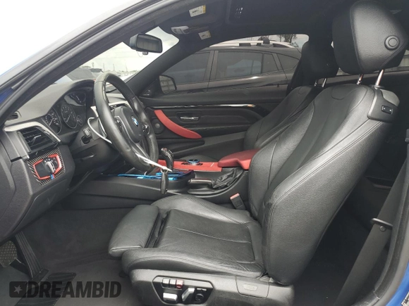 2017 BMW 4 Series 440i with VIN WBA4P1C51HK522059, listed as a Copart auction lot 60255554 with 76,289 mi miles and Salvage Title. Bid and sale history available at carsss.com. Image 7.