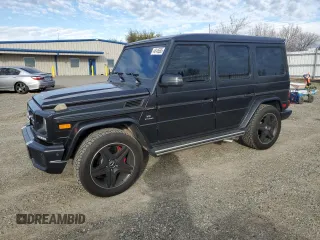 2016 Mercedes-Benz G-Class AMG G 63 with VIN WDCYC7DF9GX255095, listed as a Copart auction lot 46145585 with 78,847 mi miles and Salvage Title. Bid and sale history available at carsss.com. Image 1.
