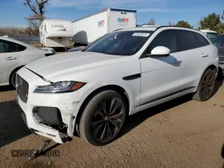 2019 Jaguar F-Pace S with VIN SADCM2FV6KA355093, listed as a Copart auction lot 81823914 with 46,984 mi miles and Salvage Title. Bid and sale history available at DreamBid. Image 1.