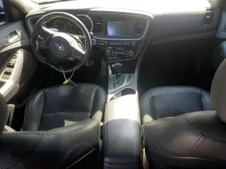 2015 Kia Optima SX Turbo with VIN 5XXGR4A6XFG454049, listed as a Copart auction lot 52217185 with 115,675 mi miles and Salvage Title. Bid and sale history available at carsss.com. Image 8.