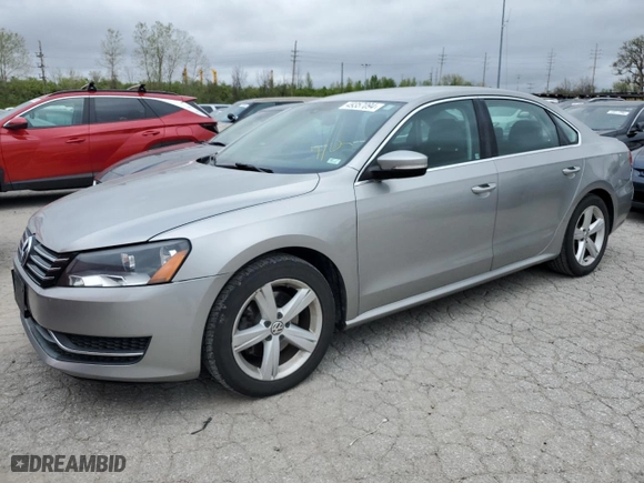 2013 Volkswagen Passat SE with VIN 1VWBP7A35DC044292, listed as a Copart auction lot 49357094 with 123,659 mi miles and Salvage Title. Bid and sale history available at carsss.com. Image 1.