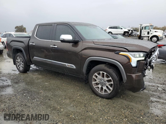2022 Toyota Tundra 1794 Edition with VIN 5TFMA5DB5NX048356, listed as a Copart auction lot 81753004 with 17,077 mi miles and Salvage title. Bid and sale history available at DreamBid. Image 4.