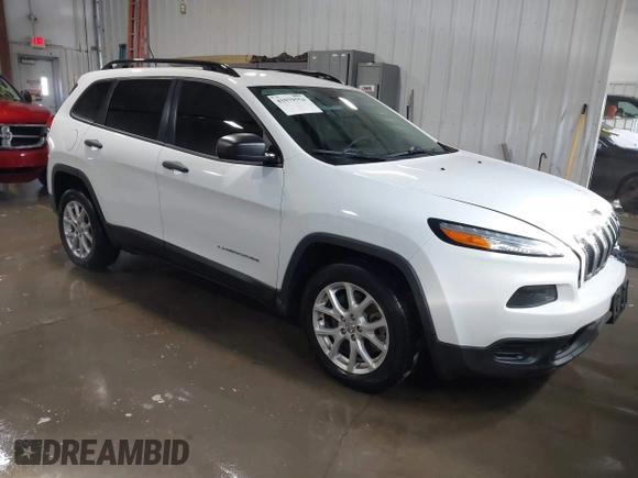 2016 Jeep Cherokee Sport z VIN 1C4PJLAB2GW291282, wystawiony jako IAAI lot #41579554 z przebiegiem 121 590 mil mil oraz . Historia ofert i sprzedaży dostępna na DreamBid. Obrazek 1.