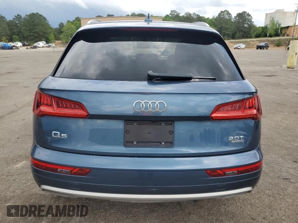 2018 Audi Q5 Premium with VIN WA1ANAFY2J2014703, listed as a Copart auction lot 54537065 with 119,549 mi miles and Clean Title. Bid and sale history available at carsss.com. Image 6.