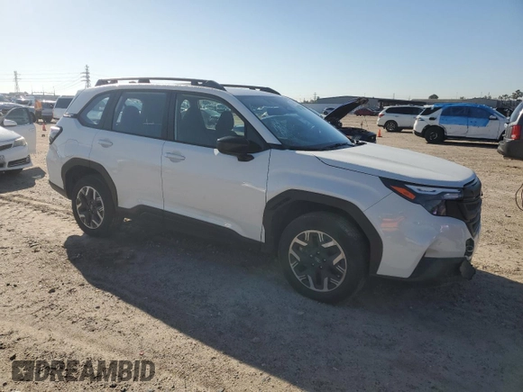 2025 Subaru Forester with VIN JF2SLDAC7SH409814, listed as a Copart auction lot 47240535 with 1,308 mi miles and Salvage title. Bid and sale history available at DreamBid. Image 4.
