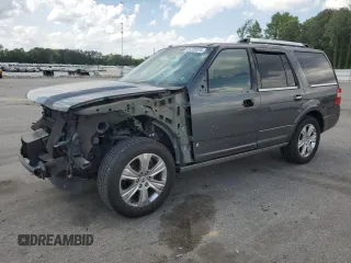 2015 Ford Expedition Platinum z VIN 1FMJU1LT1FEF00504, wystawiony jako Copart lot #55325875 z przebiegiem 133 336 mil mil oraz Szkoda całkowita • Salvage title. Historia ofert i sprzedaży dostępna na DreamBid. Obrazek 1.