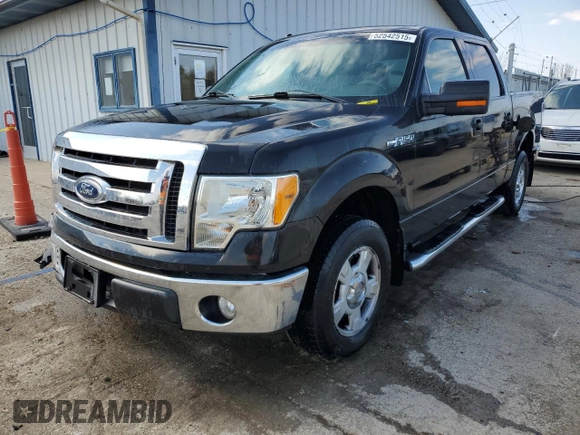 2010 Ford F-150 XL with VIN 1FTEW1C81AFD75177, listed as a Copart auction lot 52542515 with 165,694 mi miles and Salvage Title. Bid and sale history available at carsss.com. Image 1.