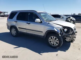 2006 Honda CR-V EX with VIN SHSRD78836U442594, listed as a Copart auction lot 46986675 with 150,195 mi miles and Salvage Title. Bid and sale history available at carsss.com. Image 4.