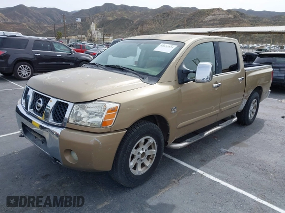 2004 Nissan Titan LE with VIN 1N6AA07A94N559181, listed as a IAAI auction lot 41637533 with Not Provided miles and . Bid and sale history available at DreamBid. Image 2.