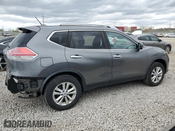 2016 Nissan Rogue S with VIN JN8AT2MV9GW152478, listed as a Copart auction lot 52906875 with 121,278 mi miles and Salvage Title. Bid and sale history available at carsss.com. Image 3.