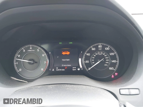 2020 Acura RDX Advance with VIN 5J8TC2H72LL022362, listed as a IAAI auction lot 41254692 with 18,739 mi miles and . Bid and sale history available at DreamBid. Image 7.