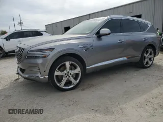 2021 Genesis GV80 with VIN KMUHCESC8MU064202, listed as a Copart auction lot 47294175 with Not Provided miles and Salvage Title. Bid and sale history available at DreamBid. Image 1.