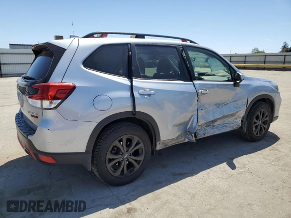 2021 Subaru Forester Special Sports with VIN JF2SKARC6MH497974, listed as a Copart auction lot 57363545 with 90,394 mi miles and Salvage title. Bid and sale history available at DreamBid. Image 3.