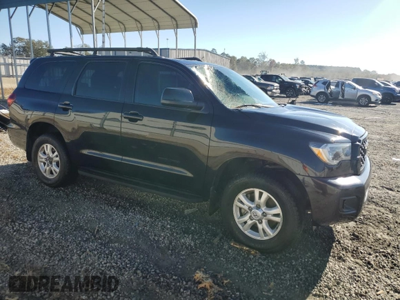 2020 Toyota Sequoia SR5 with VIN 5TDBY5G16LS177599, listed as a Copart auction lot 76245044 with 106,090 mi miles and Salvage Title. Bid and sale history available at carsss.com. Image 4.