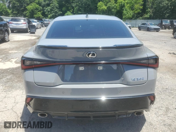 2024 Lexus IS 350 F Sport with VIN JTHGZ1B24R5080149, listed as a Copart auction lot 58098165 with 14,647 mi miles and Salvage title. Bid and sale history available at DreamBid. Image 6.