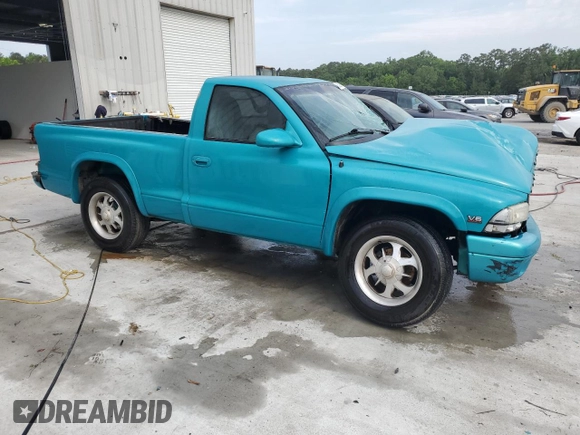 1997 Dodge Dakota with VIN 1B7FL26X9VS140321, listed as a Copart auction lot 53888125 with Not Provided miles and Non Repairable. Bid and sale history available at carsss.com. Image 4.