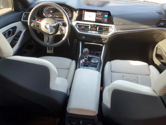 2022 BMW M3 Competition z VIN WBS33AY03NFM95967, wystawiony jako Copart lot #76178354 z przebiegiem 18 208 mil mil oraz Nie do naprawy • Non repairable. Historia ofert i sprzedaży dostępna na DreamBid. Obrazek 8.