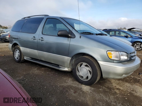 2000 Toyota Sienna LE with VIN 4T3ZF13C4YU209928, listed as a Copart auction lot 78900624 with 191,979 mi miles and Salvage Title. Bid and sale history available at carsss.com. Image 4.
