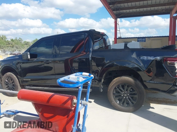 2024 Ford F-150 XLT with VIN 1FTFW3LDXRFB56503, listed as a IAAI auction lot 41571883 with 2,260 mi miles. Bid and sale history available at carsss.com. Image 14.