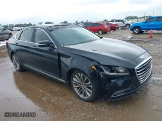 2016 Hyundai Genesis 3.8L with VIN KMHGN4JE3GU106717, listed as a IAAI auction lot 40319357 with 207,077 mi miles. Bid and sale history available at carsss.com. Image 1.