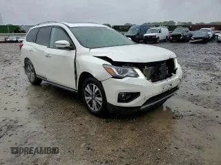 2017 Nissan Pathfinder SL with VIN 5N1DR2MMXHC621655, listed as a Copart auction lot 57874865 with 121,926 mi miles and Salvage title. Bid and sale history available at DreamBid. Image 14.