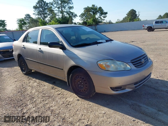 2003 Toyota Corolla CE with VIN 1NXBR32E63Z024319, listed as a IAAI auction lot 42131612 with 139,671 mi miles and . Bid and sale history available at DreamBid. Image 1.