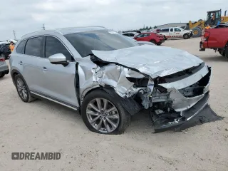 2021 Mazda CX-9 Grand Touring with VIN JM3TCADY6M0501370, listed as a Copart auction lot 57895154 with 19,726 mi miles and Salvage Title. Bid and sale history available at carsss.com. Image 4.
