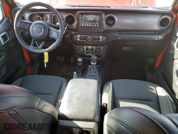 2023 Jeep Wrangler Sport with VIN 1C4HJXDG0PW578994, listed as a Copart auction lot 48858185 with 25,866 mi miles and Salvage Title. Bid and sale history available at DreamBid. Image 8.
