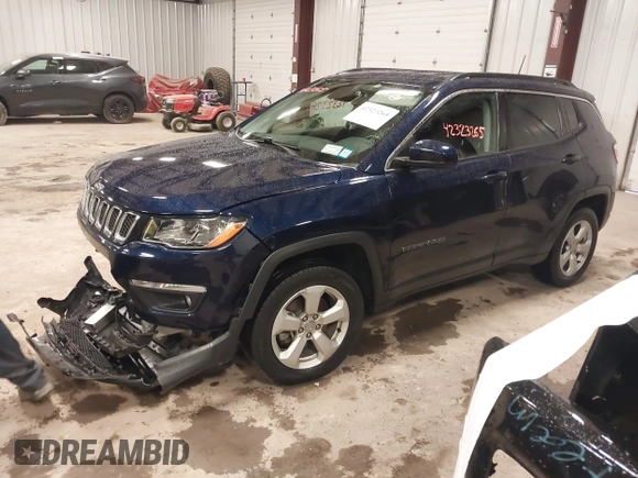 2020 Jeep Compass North z VIN 3C4NJDBB9LT124543, wystawiony jako IAAI lot #42323265 z przebiegiem 94 667 mil mil oraz . Historia ofert i sprzedaży dostępna na DreamBid. Obrazek 2.