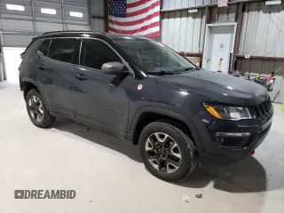 2018 Jeep Compass Trailhawk with VIN 3C4NJDDB4JT184997, listed as a Copart auction lot 48943005 with 119,778 mi miles and Salvage title. Bid and sale history available at DreamBid. Image 4.