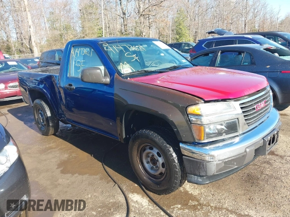 2006 GMC Canyon SL Z85 with VIN 1GTDT146468296017, listed as a IAAI auction lot 41473621 with 155,870 mi miles. Bid and sale history available at carsss.com. Image 1.