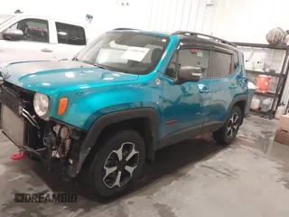 2021 Jeep Renegade Trailhawk with VIN ZACNJDC13MPM13834, listed as a IAAI auction lot 41480700 with 62,621 mi miles and . Bid and sale history available at DreamBid. Image 2.