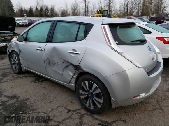 2017 Nissan LEAF SL with VIN 1N4BZ0CP9HC302491, listed as a Copart auction lot 38160433 with 42,910 mi miles. Bid and sale history available at carsss.com. Image 2.