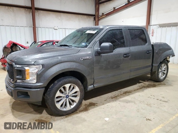 2018 Ford F-150 XL with VIN 1FTEW1CP8JKD02662, listed as a Copart auction lot 45852855 with 212,876 mi miles and Salvage Title. Bid and sale history available at DreamBid. Image 1.