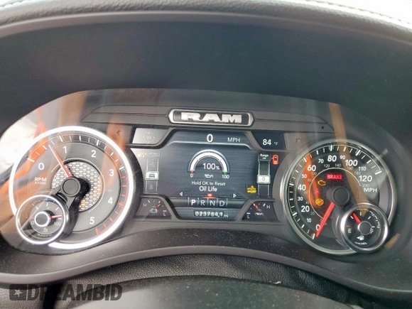 2023 Ram 2500 Laramie with VIN 3C6UR5FL8PG614782, listed as a Copart auction lot 50772975 with 23,764 mi miles and Salvage Title. Bid and sale history available at carsss.com. Image 9.