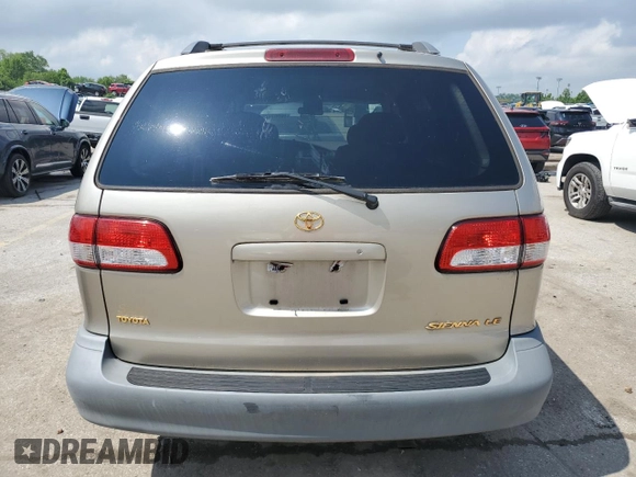 2001 Toyota Sienna LE с VIN 4T3ZF13C61U398183, выставлен на аукционе Copart как лот 56903725 с пробегом 149 676 миль миль и Чистый • Clean title. История ставок и продаж доступна на DreamBid. Изображение 6.